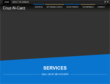 Tablet Screenshot of cruz-n-carz.com